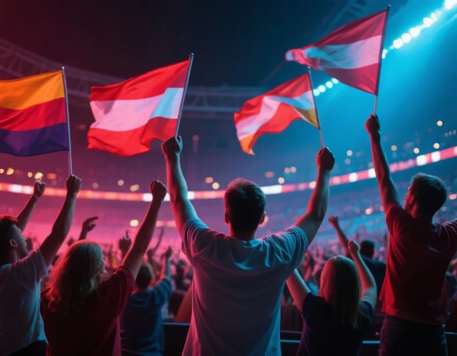 球迷助威氛围图